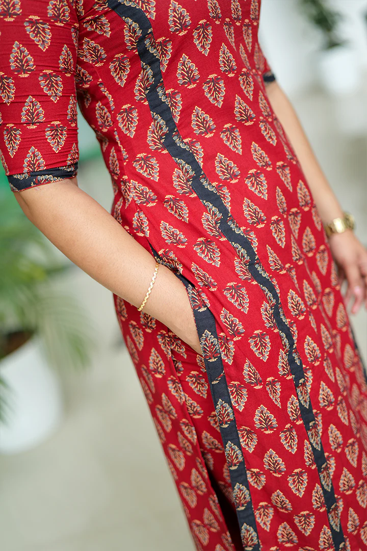 Avyared kurti&bottom(160925KD1) - Image 4